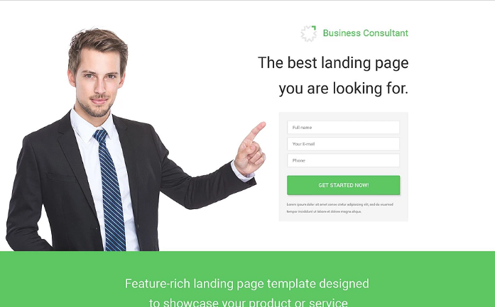 Business Consultant PSD Template