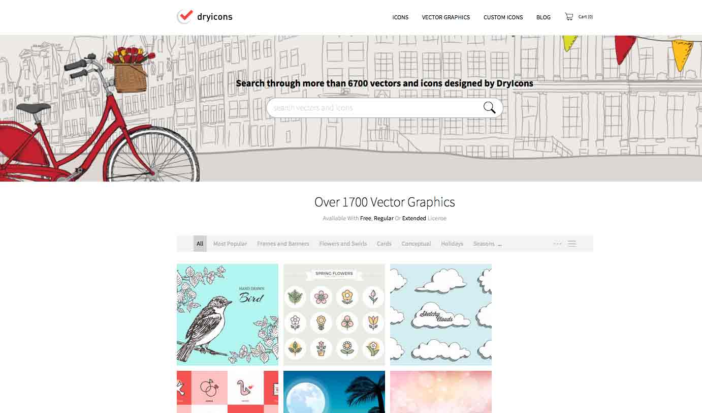 DryIcons: Sites To Find Free Vector Online