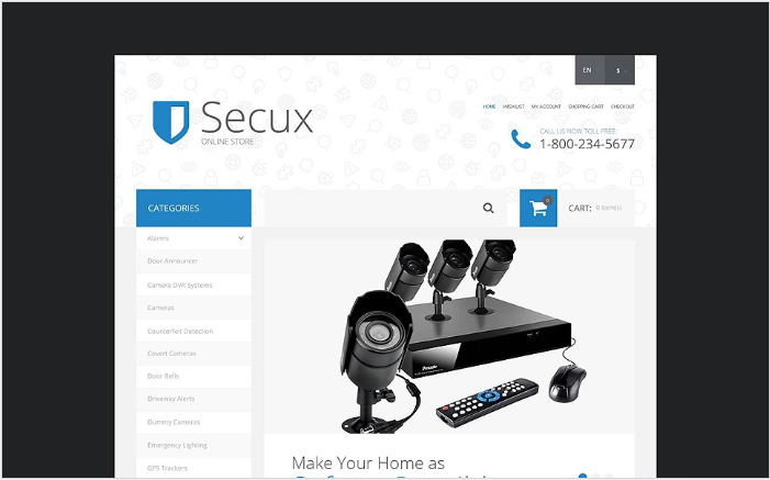 Secux OpenCart Template
