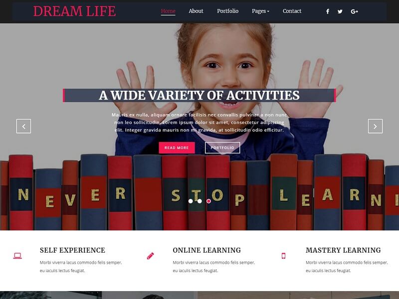 21 Best Free Education HTML Website Templates Wpshopmart