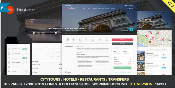 city tours Best Responsive HTML Templates wpshopmart