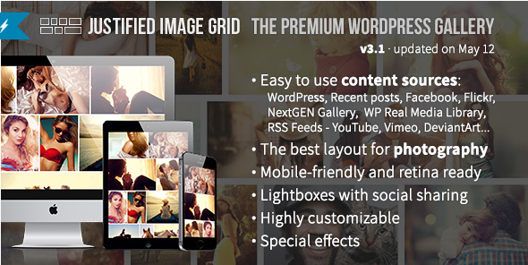 justified Best WordPress Premium Photo Gallery Plugins