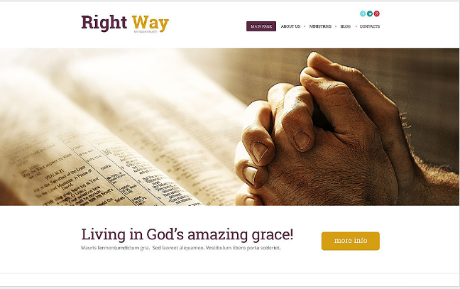 Religious: Best WordPress Non Profit Themes