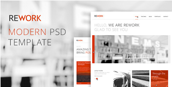Rework: Best PSD Website Templates