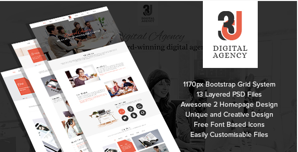 3D Digital: PSD Website Templates