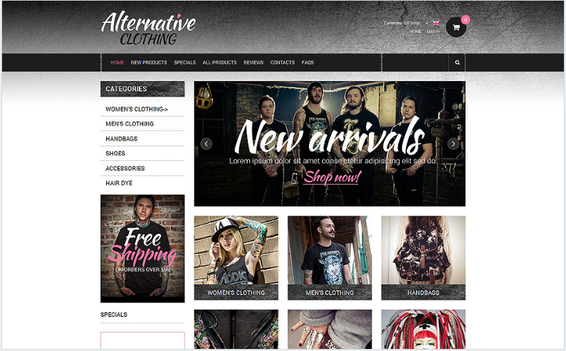 APPAREL NEW: ZenCart eCommerce Themes