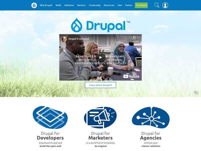 Drupal php cms