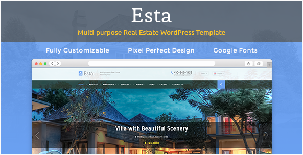 ESTA: Best Real Estate WordPress Themes