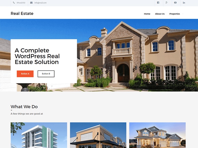 Free Real Estate WordPress Themes