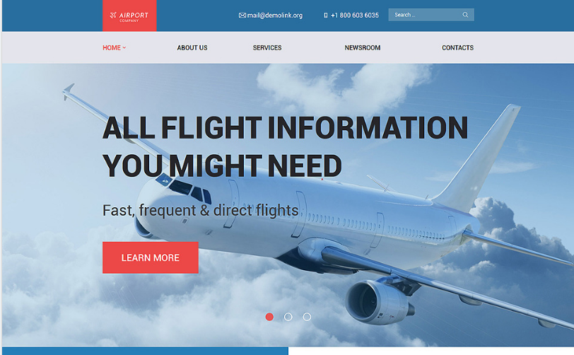 airfare Best Corporate Html Templates