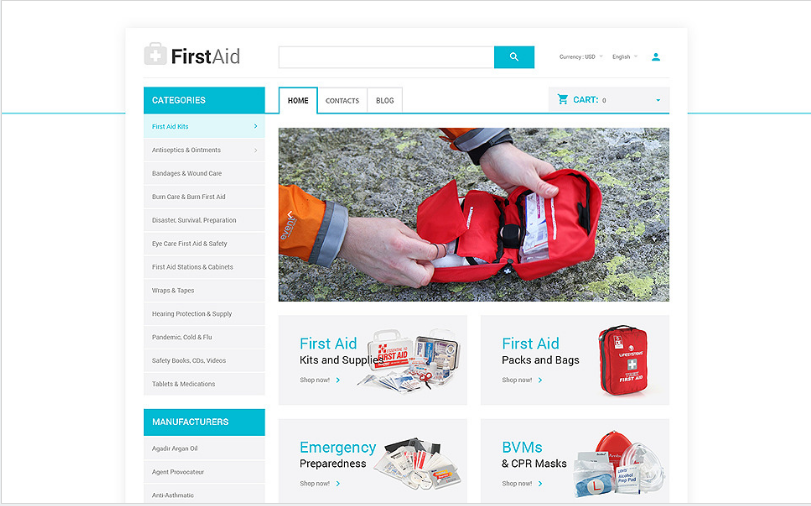 Ambulance: Best OpenCart eCommerce Themes