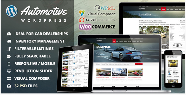 Automotive Car: Best Responsive Most Popular WordPress Themes