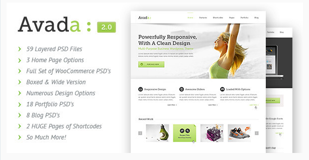 avada PSD Website Templates wpshopmart