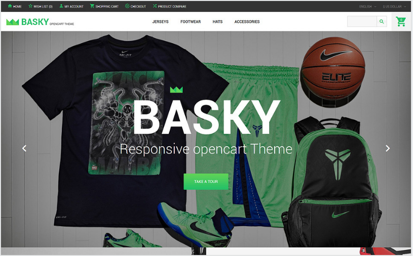 Basky: Best OpenCart eCommerce Themes