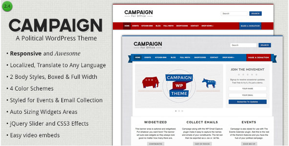 campaign Best Political WordPress Themes wpshopmart