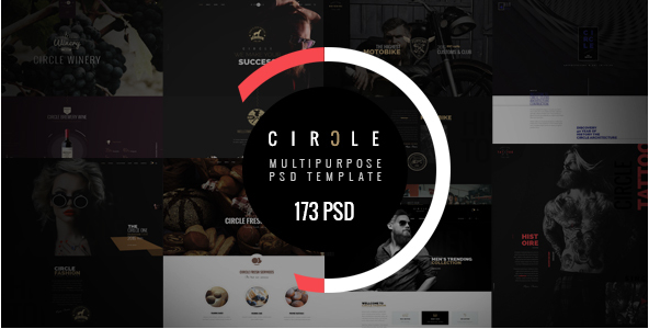 circle PSD Website Templates wpshopmart