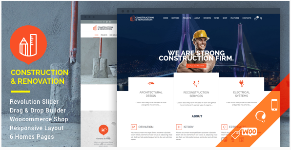 construction Construction Company WordPress Themes wpshopmart