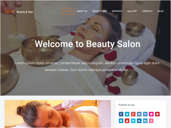 glow Free Creative Agency WordPress Themes