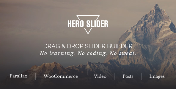 push hero slider under header