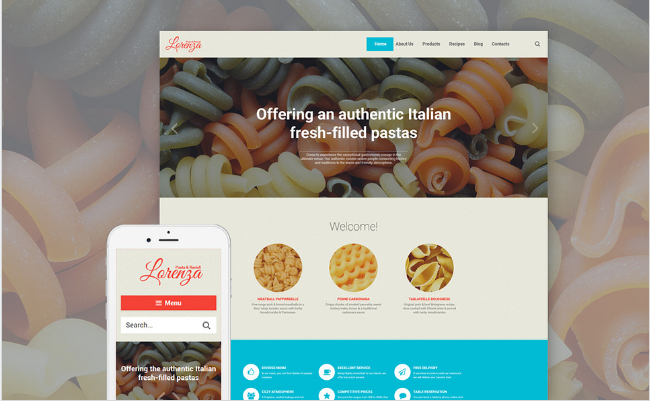 italian resto Best Responsive WordPress Food Themes