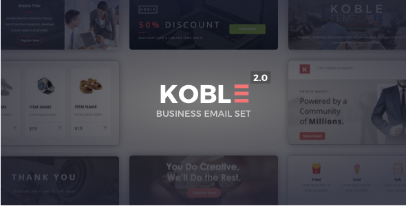 koble Best Html Email Templates 2016 wpshopmart