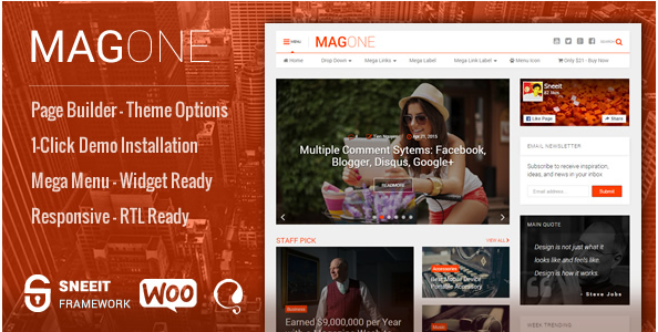 mag one Best Responsive WordPress Affiliate and Coupon Themes