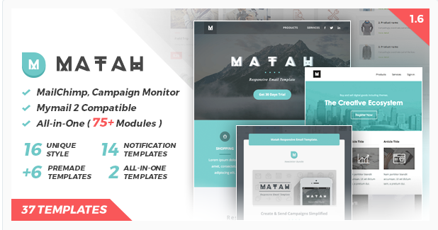 matah Best Email Templates wpshopmart