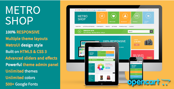 MetroShop: Best OpenCart Themes wpshopmart