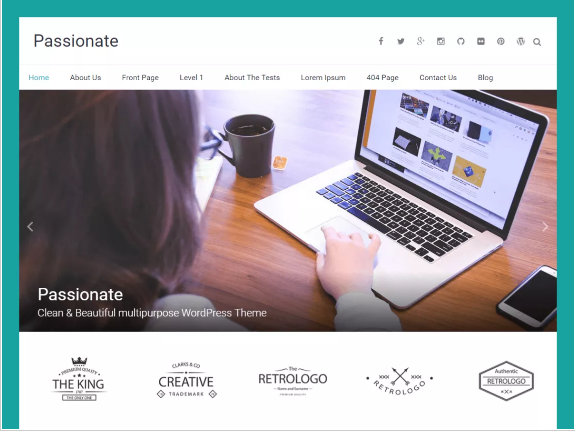 passionate Free Creative Agency WordPress Themes