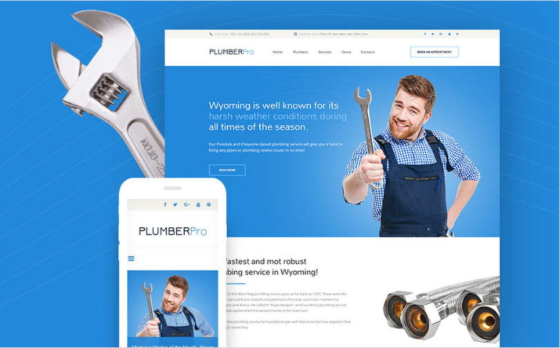 plumbing Best Corporate Html Templates