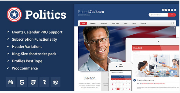 politics Best Political WordPress Themes wpshopmart