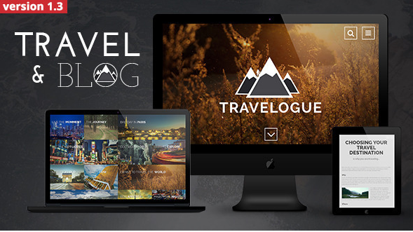 Travelogue: Best Blog Magazine Html Templates