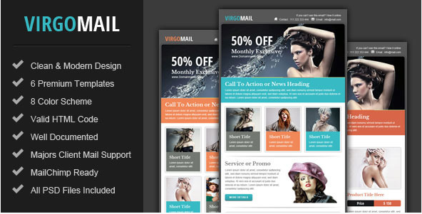 Virgomail: Email Html Templates