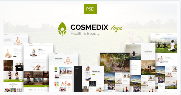 COSMEDIX: Best Yoga Gym PSD Website Templates