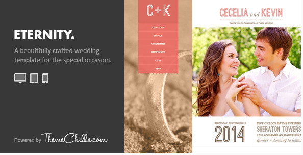 ETERNITY Best Wedding Html Templates