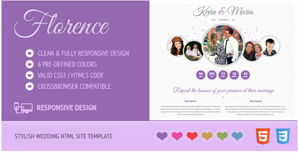 FLORENCE Best Wedding Html Templates