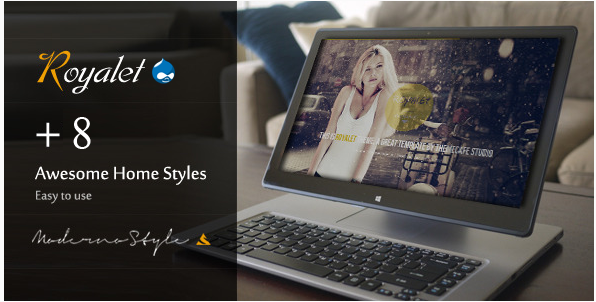 ROYALET: Best One Page Drupal Themes