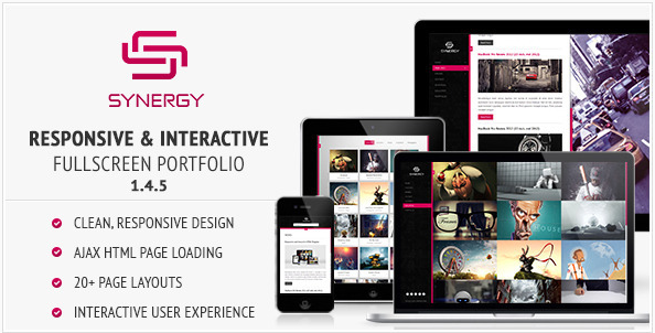 SYNERGY Best Creative Agency Portfolio Html Website wpshopmart