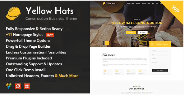 YELLOW HATS: WordPress Marketing Themes