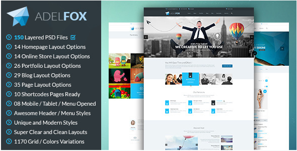 AdelFox: Best Corporate PSD Templates wpshopmart