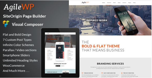 Agile: Best App Showcase WordPress Themes