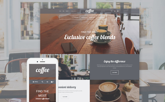 Cofee Shop: Best New eCommerce Magento Themes