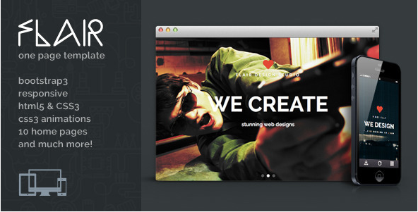 Flair: Best Creative Agency Portfolio Html Website Templates