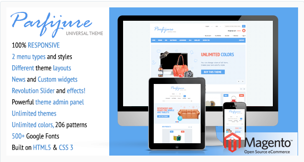 parfijure Best Responsive Magento Themes