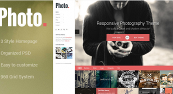 8 Best Photography PSD Website Templates 2024