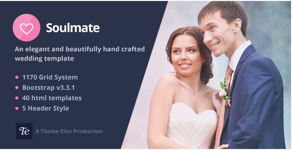 soulmate Best Wedding Html Templates