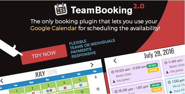 Team Booking: Best Premium WordPress Event Calendar Plugins