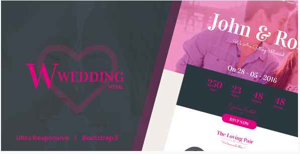 w wedding Best Wedding Html Templates