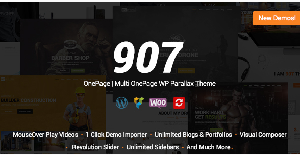 907 - Best OnePage WordPress Themes