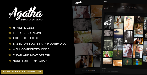 Agatha - Photography Portfolio Website Template